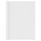 Écran de balcon Vidaxl 120x500 cm Oxford tissu blanc