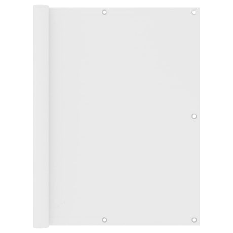 Écran de balcon Vidaxl 120x500 cm Oxford tissu blanc