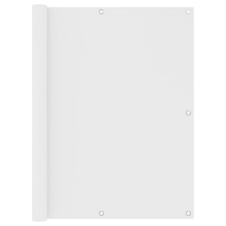 Écran de balcon Vidaxl 120x600 cm Oxford tissu blanc