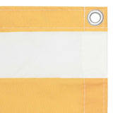 Vidaxx paravent de balcon 75x500 cm tissu oxford blanc et jaune
