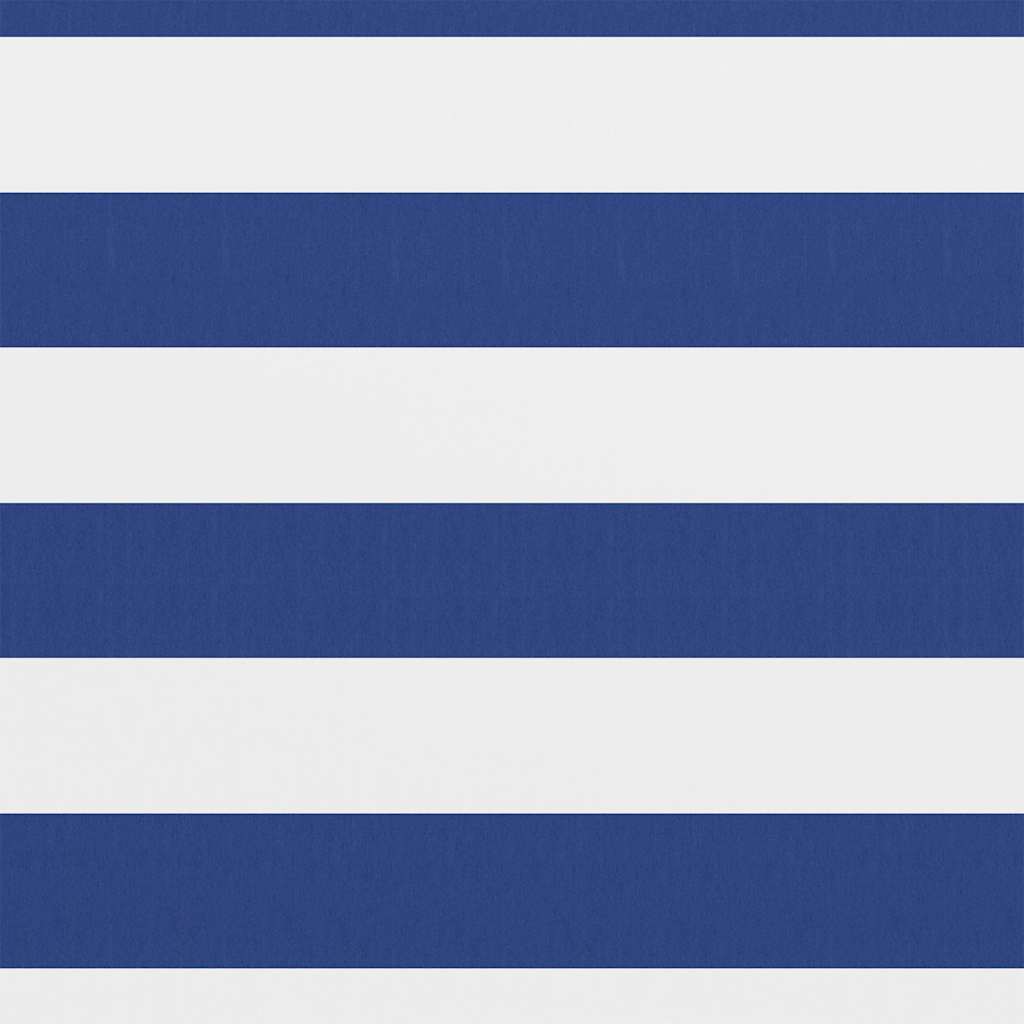 Écran de balcon Vidaxl 75x300 cm Oxford tissu blanc et bleu
