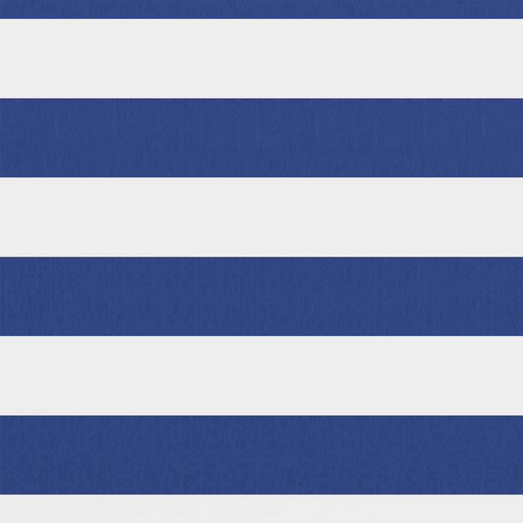 Écran de balcon Vidaxl 90x400 cm Oxford tissu blanc et bleu