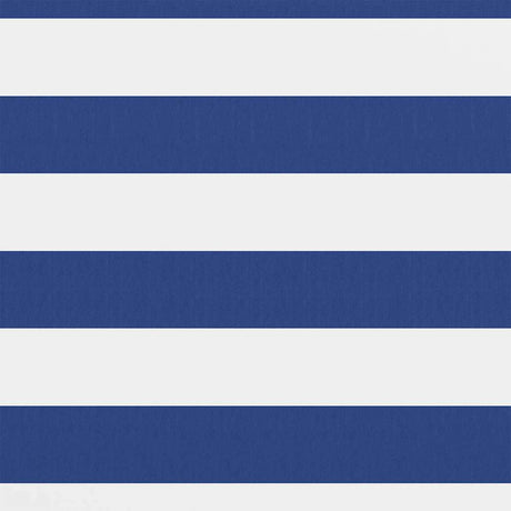 Écran de balcon Vidaxl 90x500 cm Oxford tissu blanc et bleu