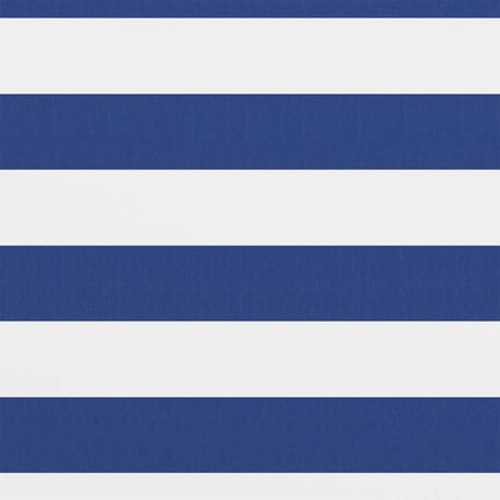 Écran de balcon Vidaxl 120x400 cm Oxford tissu blanc et bleu