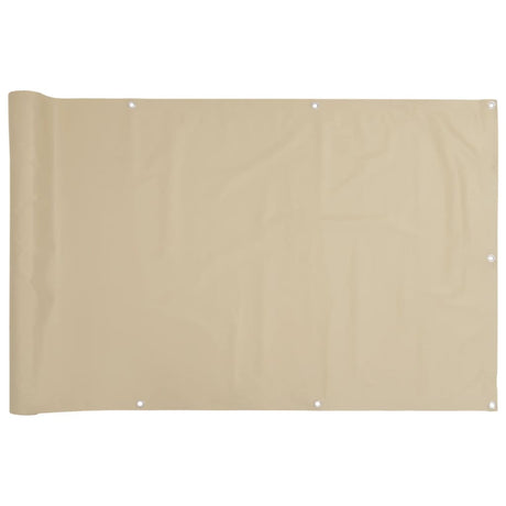 Écran de balcon Vidaxl 90x300 cm Oxford Fabric Beige