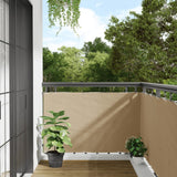 Écran de balcon Vidaxl 90x300 cm Oxford Fabric Beige