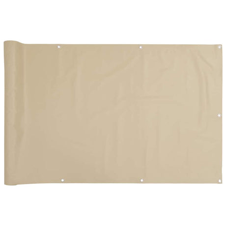 Écran de balcon Vidaxl 120x400 cm Oxford tissu beige