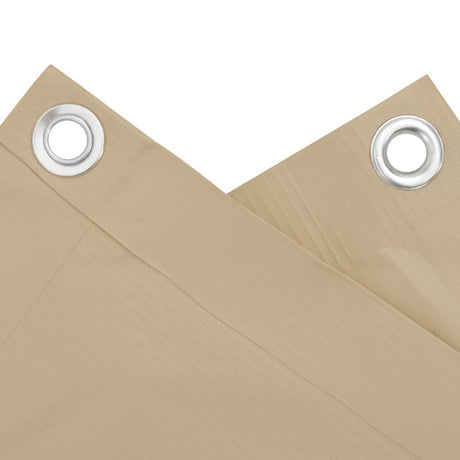 Écran de balcon Vidaxl 120x400 cm Oxford tissu beige