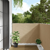 Écran de balcon Vidaxl 120x400 cm Oxford tissu beige