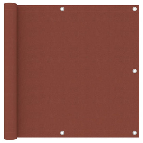 Écran de balcon de Vidaxl 90x300 cm Oxford tissu terre casse