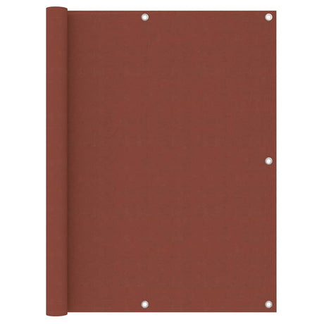 Écran de balcon Vidaxl 120x500 cm Oxford tissu terre casse
