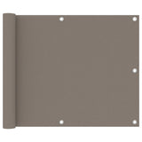 Écran de balcon Vidaxl 75x300 cm Oxford tissu taupe
