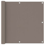 Écran de balcon Vidaxl 90x300 cm Oxford tissu taupe