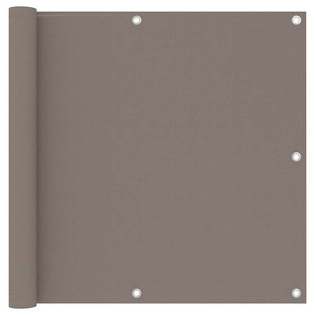 Écran de balcon Vidaxl 90x300 cm Oxford tissu taupe