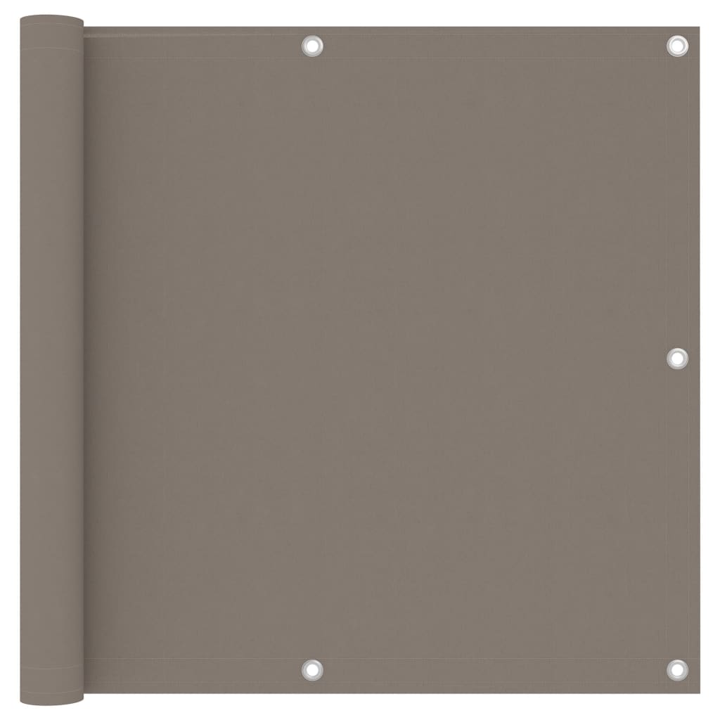 Vidaxl balkongskjerm 90x400 cm Oxford Fabric taupe