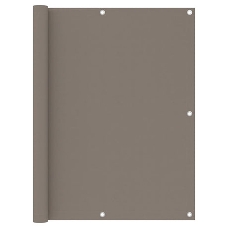 Écran de balcon Vidaxl 120x300 cm Oxford tissu taupe