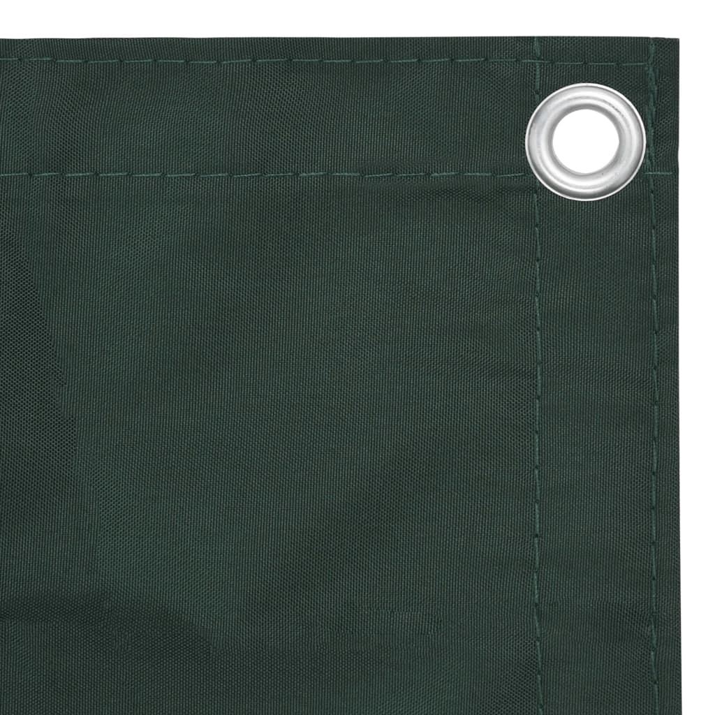 Vidaxl Balcony screen 75x300 cm Oxford fabric dark green