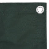 Vidaxl Balcony screen 75x400 cm Oxford fabric dark green