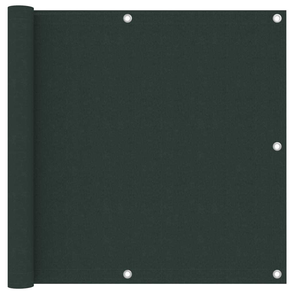 Vidaxl Balcony screen 90x300 cm Oxford fabric dark green