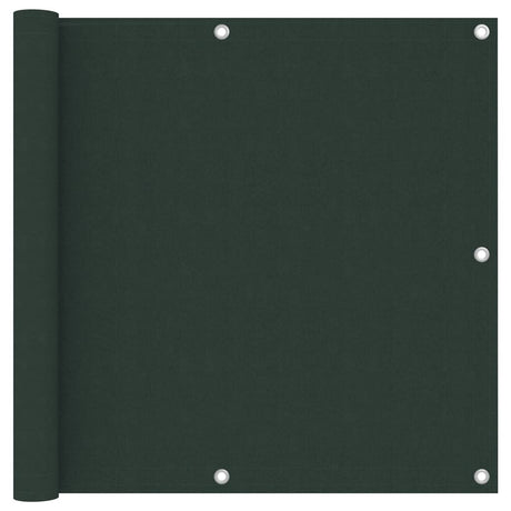 Écran de balcon Vidaxl 90x500 cm Oxford tissu vert foncé
