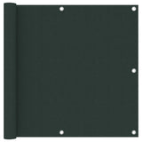 Écran de balcon Vidaxl 90x600 cm Oxford tissu vert foncé