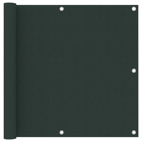 Écran de balcon Vidaxl 90x600 cm Oxford tissu vert foncé