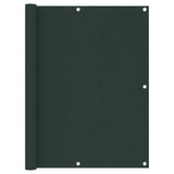 Écran de balcon Vidaxl 120x400 cm Oxford tissu vert foncé
