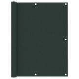 Écran de balcon Vidaxl 120x500 cm Oxford tissu vert foncé