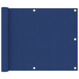 Écran de balcon Vidaxl 75x300 cm Oxford tissu bleu