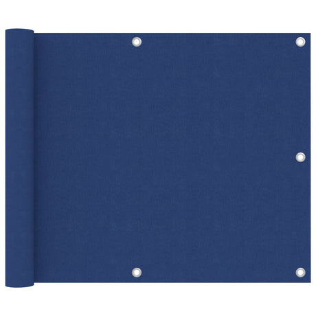 Écran de balcon Vidaxl 75x300 cm Oxford tissu bleu