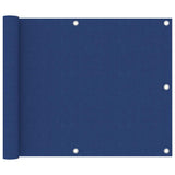Écran de balcon Vidaxl 75x400 cm Oxford tissu bleu