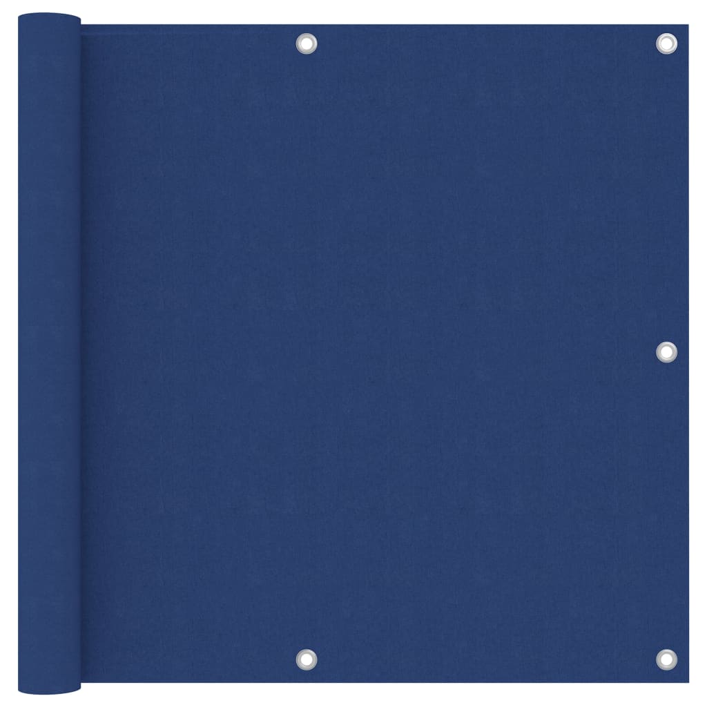 Écran de balcon Vidaxl 90x400 cm Oxford tissu bleu