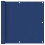 Écran de balcon Vidaxl 90x400 cm Oxford tissu bleu