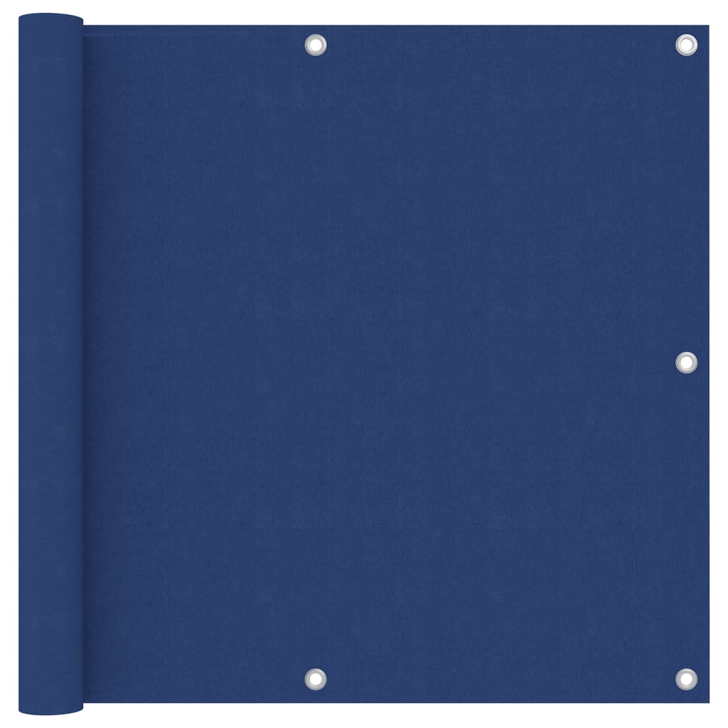 Écran de balcon Vidaxl 90x500 cm Oxford tissu bleu