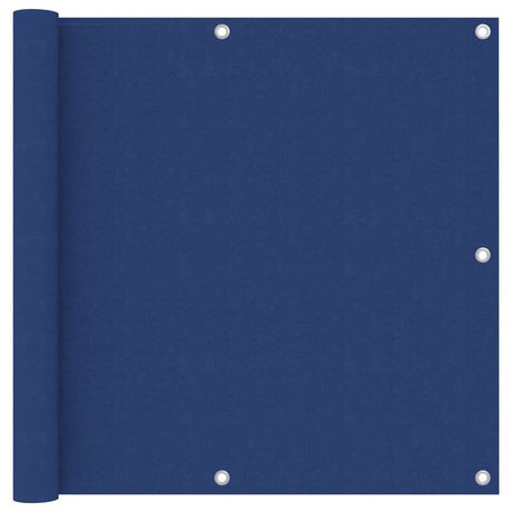 Écran de balcon Vidaxl 90x500 cm Oxford tissu bleu