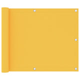 Écran de balcon Vidaxl 75x300 cm Oxford Fabric Jaune