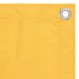 Écran de balcon Vidaxl 75x300 cm Oxford Fabric Jaune