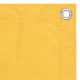 Écran de balcon Vidaxl 75x500 cm Oxford Fabric jaune