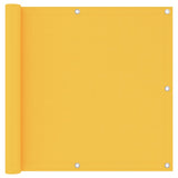Écran de balcon Vidaxl 90x300 cm Oxford Fabric Jaune