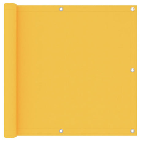 Écran de balcon Vidaxl 90x400 cm Oxford Fabric jaune
