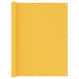 Écran de balcon Vidaxl 120x400 cm Oxford Fabric Jaune
