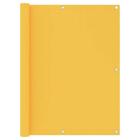Écran de balcon Vidaxl 120x400 cm Oxford Fabric Jaune