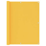 Écran de balcon Vidaxl 120x600 cm Oxford Fabric Jaune