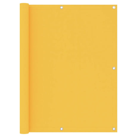 Écran de balcon Vidaxl 120x600 cm Oxford Fabric Jaune