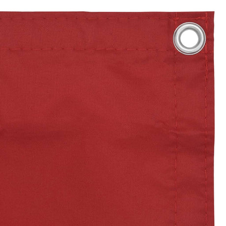 Écran de balcon Vidaxl 120x300 cm Oxford Fabric Red