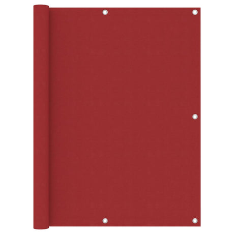Écran de balcon Vidaxl 120x600 cm Oxford tissu rouge
