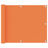Écran de balcon Vidaxl 75x300 cm Oxford Fabric Orange
