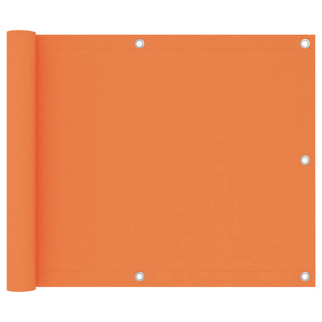 Écran de balcon Vidaxl 75x300 cm Oxford Fabric Orange