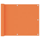 Écran de balcon Vidaxl 75x500 cm Oxford Fabric Orange