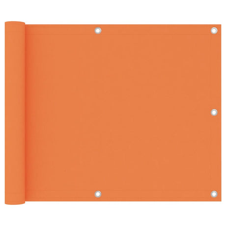 Écran de balcon Vidaxl 75x500 cm Oxford Fabric Orange